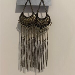 Elegant Nordstrom Gold Chandelier Earrings